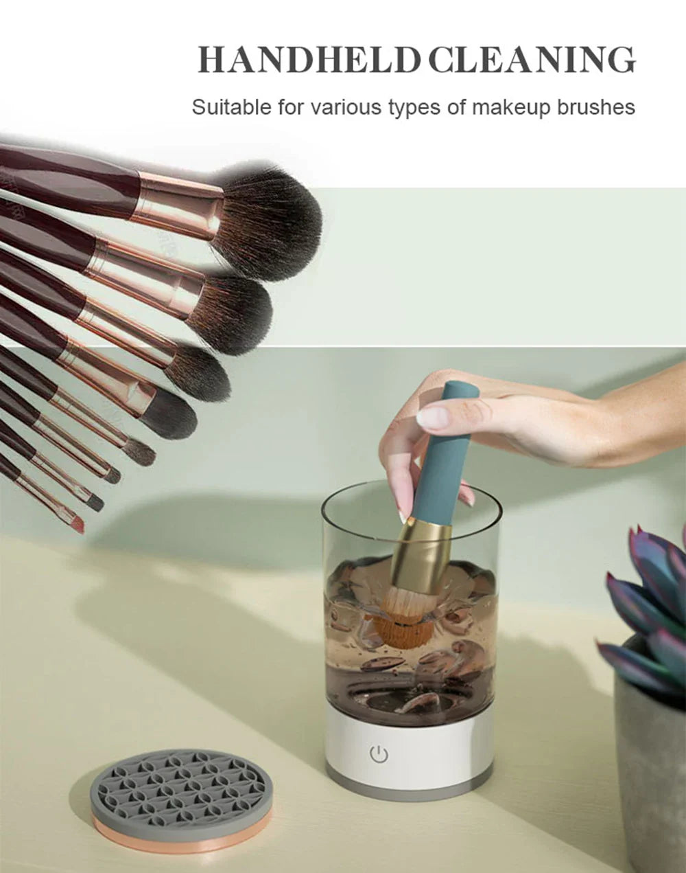 Revolutionary Automatic Makeup Brush Cleaner & Dryer - Effortless Cleaning for Flawless Beauty