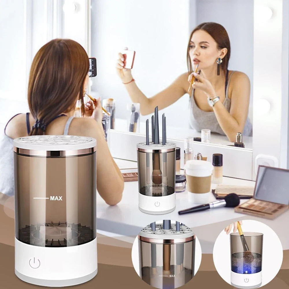 Revolutionary Automatic Makeup Brush Cleaner & Dryer - Effortless Cleaning for Flawless Beauty