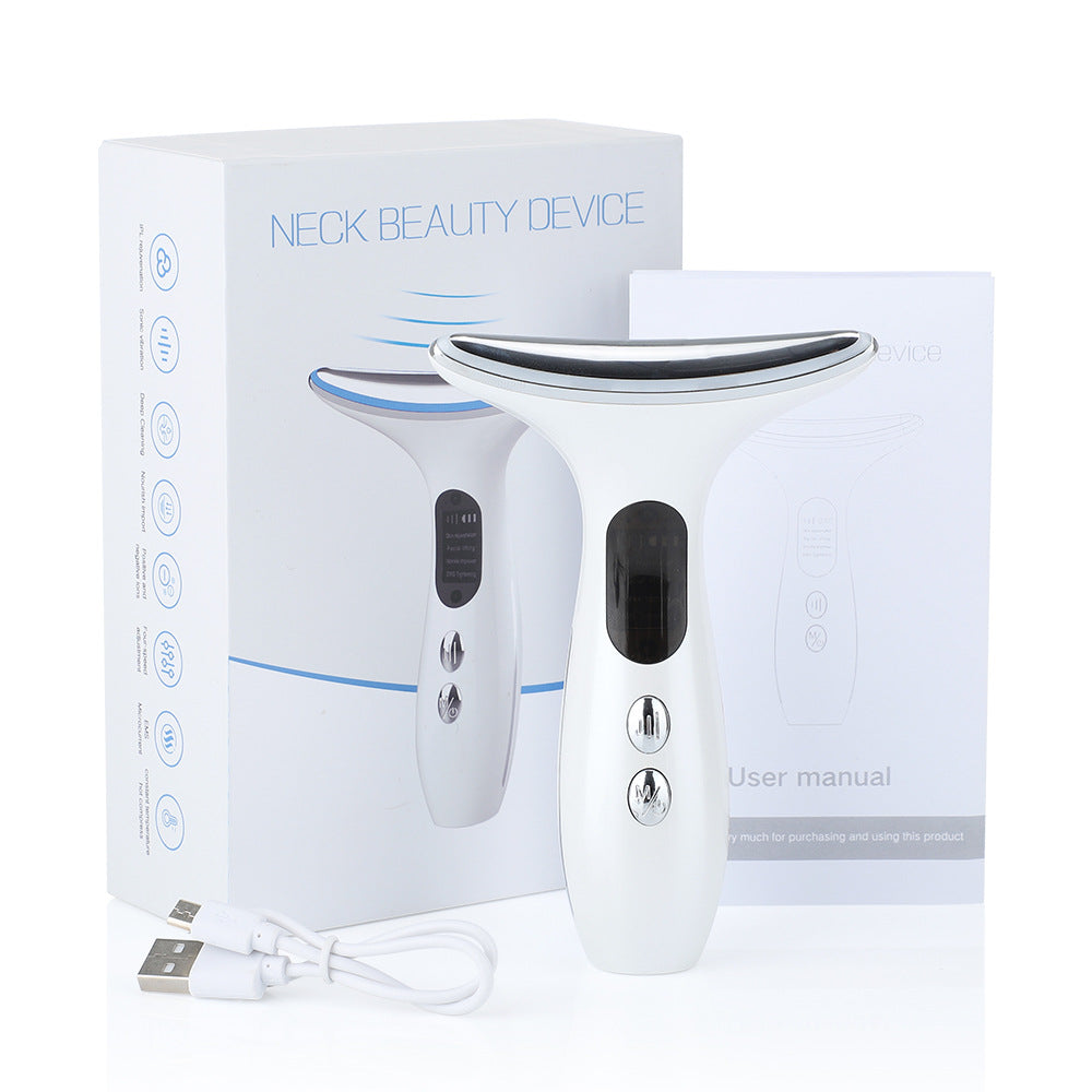 Revitalize Your Skin with the Neck Beauty Instrument - Advanced Color Light Therapy for Lifting and Tightening