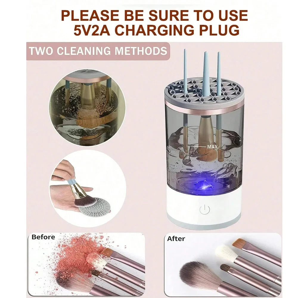 Revolutionary Automatic Makeup Brush Cleaner & Dryer - Effortless Cleaning for Flawless Beauty