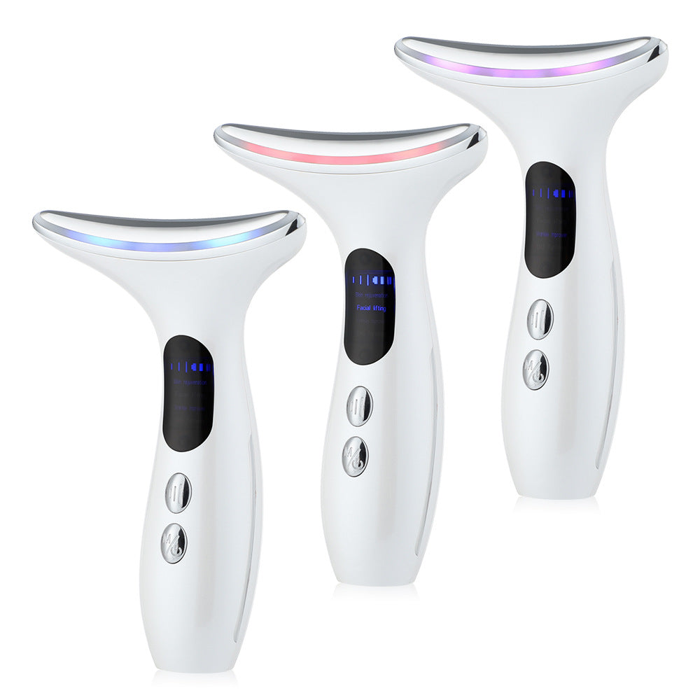 Revitalize Your Skin with the Neck Beauty Instrument - Advanced Color Light Therapy for Lifting and Tightening